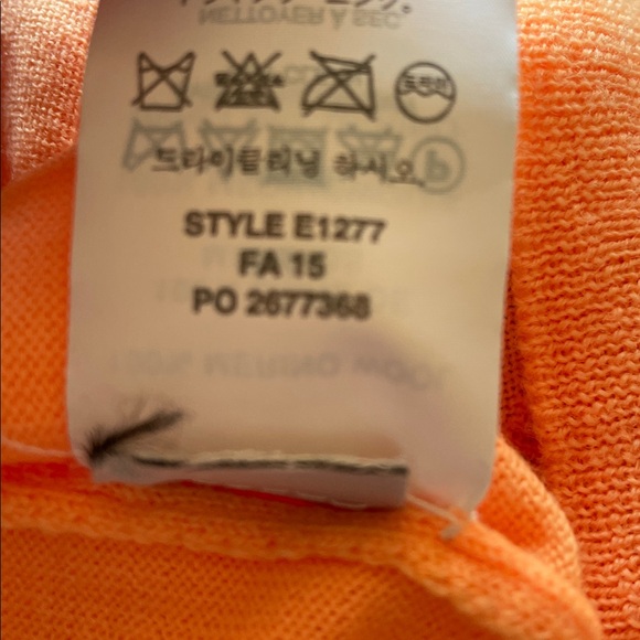 J. Crew Orange Dream Merino Wool Tippi Sweater Size M - Picture 11 of 11